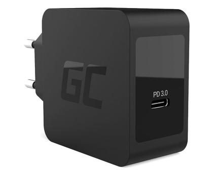 Ładowarka i akumulator GREENCELL 1xUSB-C 18W PD CHAR07 czarna